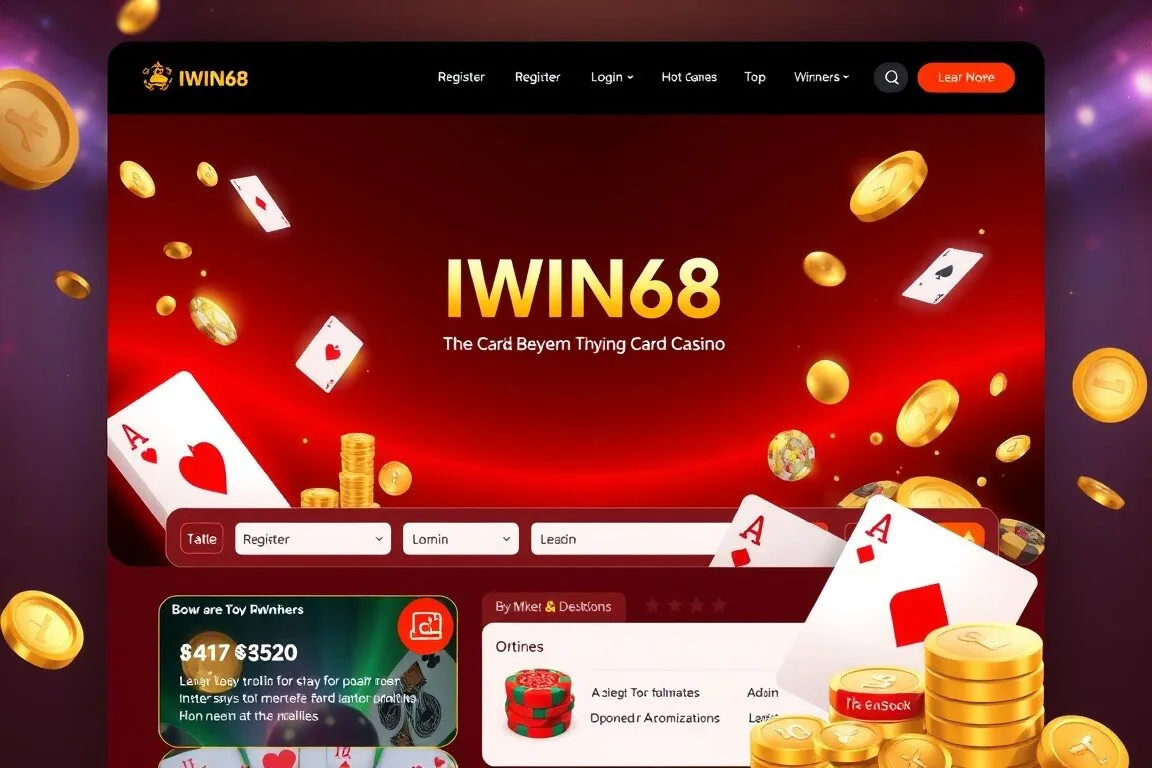 Giao diện cổng game IWIN68